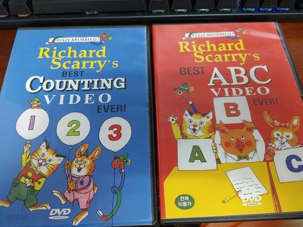 Richard Scarry&#39;s best ABC video+Richard Scarry&#39;s best Counting video 2종 합배송