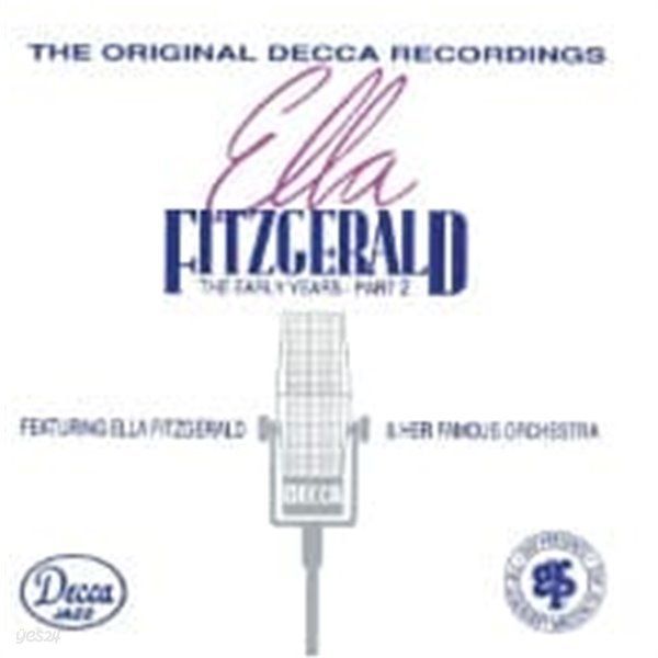 Ella Fitzgerald With Chick Webb &amp; His Orchestra / The Early Years ~ (1939-1941) (2CD/수입