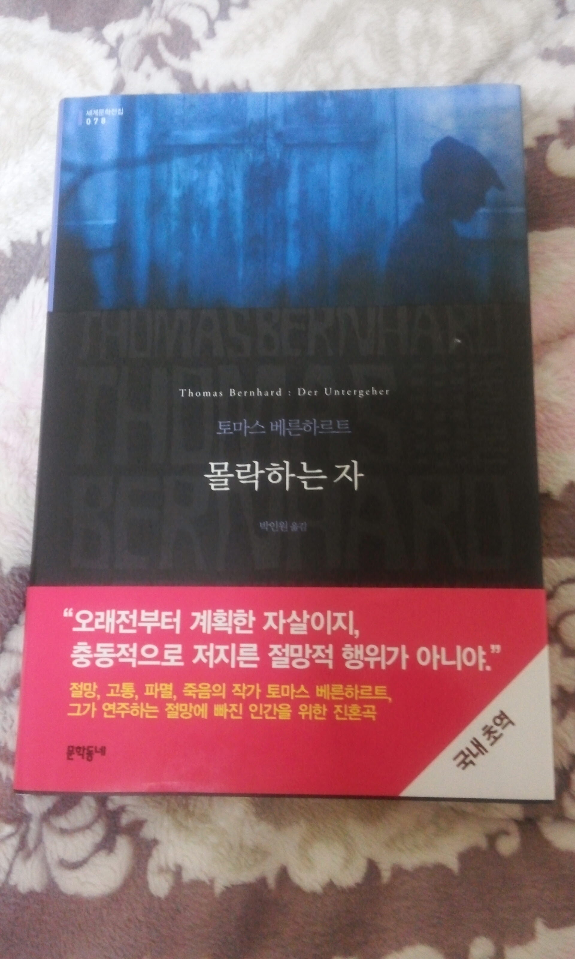 몰락하는자 - 토마스 베른하르트 - 사락리뷰