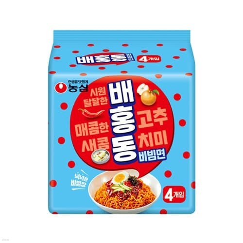 [농심] 배홍동 비빔면 (137g x 4개)