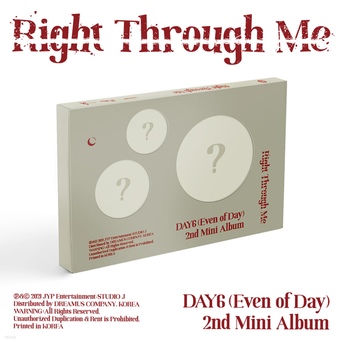 DAY6 (Even of Day) - Right Through Me - YES24
