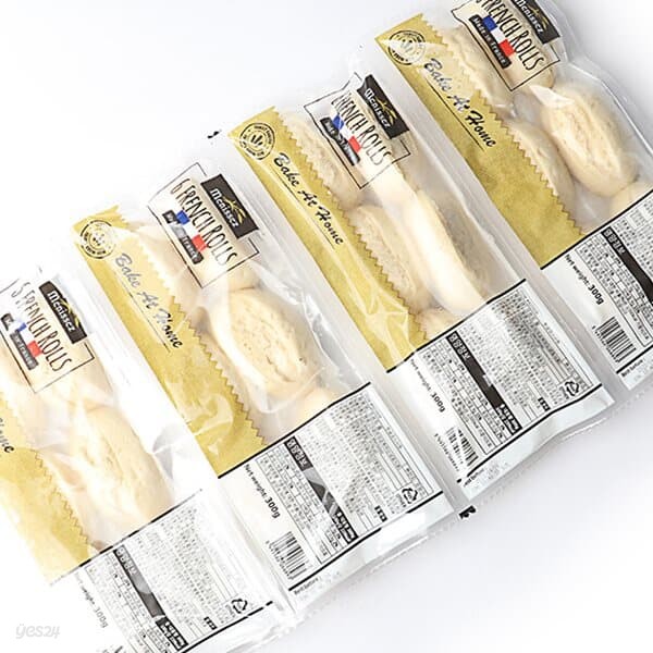 [MENISSEZ]미니 프렌치롤 냉동 생지 빵 300g x 4팩 - 총 24개입 / 코스트코