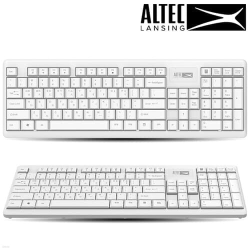 알텍랜싱 ALBK6314 무선 키보드 (화이트, 키스킨...