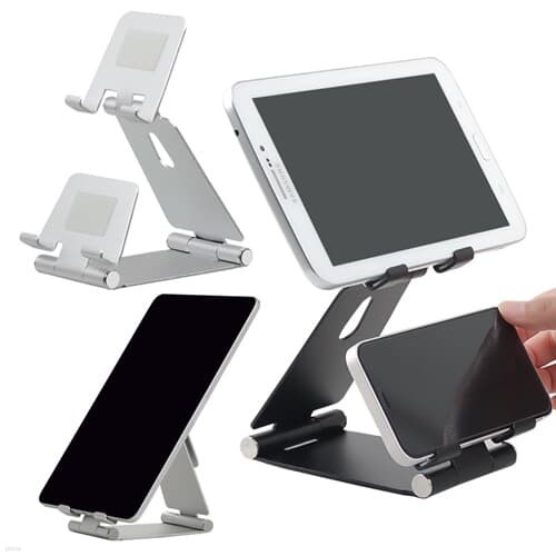 OMT 알루미늄 휴대용 접이식 2단 휴대폰 태블릿 ...