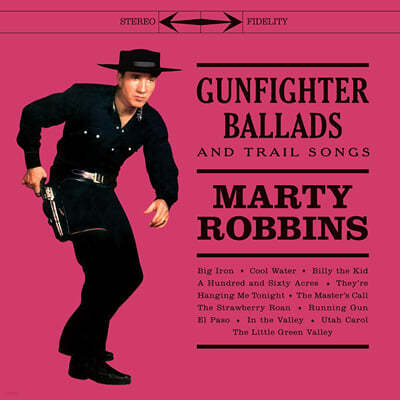 Marty Robbins (마티 로빈스) - Gunfighter Ballads and Trail Songs [투명 블랙 & 건스모크 소용돌이 컬러 LP] 