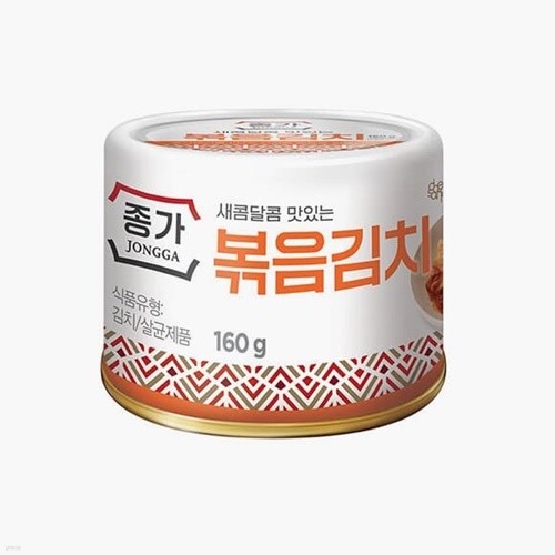 [청정원] 고소한맛 종가집 볶음김치캔 160g 10개