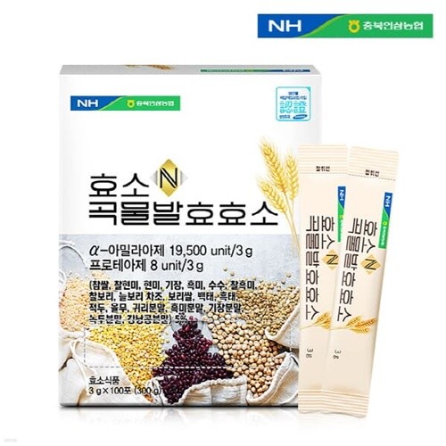 [충북인삼농협] 효소N 곡물발효효소 3gx100포