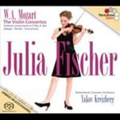 [SACD] Julia Fischer / 모차르트 : 바이올린과 오케스트라를 위한 작품 전곡 (3 SACD Hybrid + DVD/Digipack/수입/PTC5186453)
