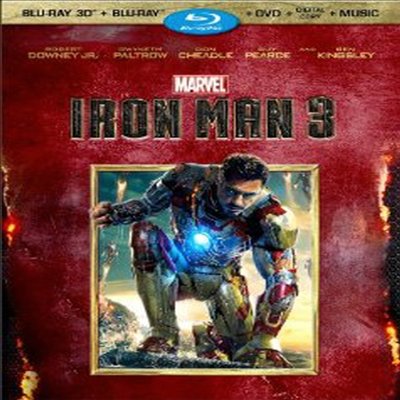 Iron Man 3 (아이언맨3) (한글무자막)(Blu-ray 3D + Blu-ray + DVD + Digital Copy) (2013)