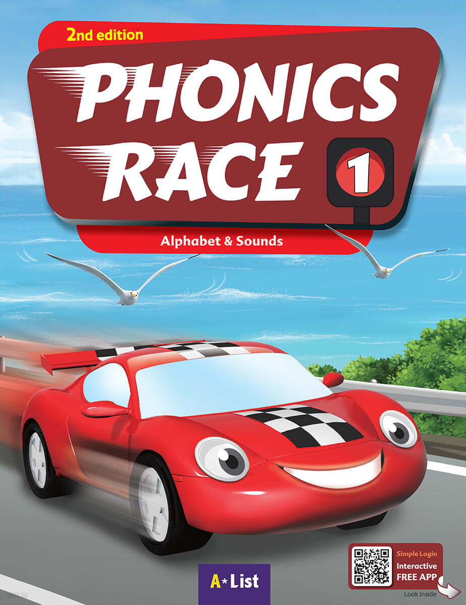 Phonics Race 1 (2/E) : Student Book with App / Workbook