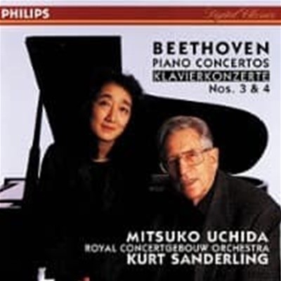 Mitsuko Uchida, Kurt Sanderling / 베토벤 : 피아노 협주곡 3번, 4번 (수입/4460822)