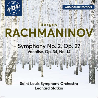 Leonard Slatkin 라흐마니노프: 교향곡 2번, 보칼리제 (Rachmaninov: Symphony No.2 & Vocalise)