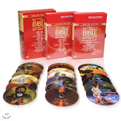 더 바이블 정품 1부,2부 DVD 컬렉션 THE BIBLE 20Disc 세트/영어더빙+영어,한글,무자막지원/성경, 성서영화 시리즈