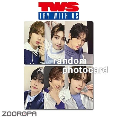 [새상품/B 포토카드/랜덤/중복X] TWS 투어스 TRY WITH US (정품/뮤직코리아)
