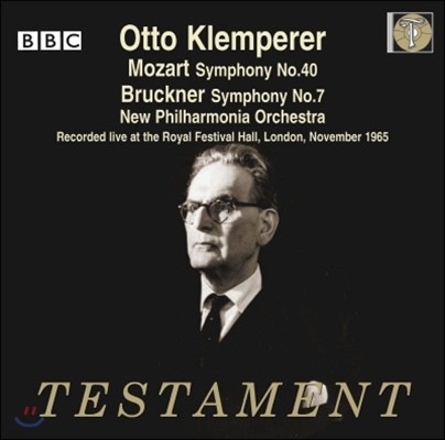 Otto Klemperer 모차르트: 교향곡 40번 / 브루크너: 교향곡 7번 (Mozart: Symphony No.40 / Bruckner: Symphony No.7)