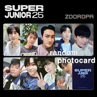 [새상품/A 포토카드/랜덤/중복X] 슈퍼주니어 SUPER JUNIOR 25 (정품/케이타운포유)