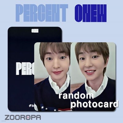 [새상품/J 포토카드/랜덤/중복X] 온유 ONEW PERCENT (정품/프롬스토어)
