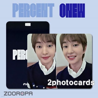 [새상품/J 포토카드 세트] 온유 ONEW PERCENT (정품/프롬스토어)