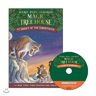Magic Tree House #7 : Sunset of the Sabertooth (Book + CD)