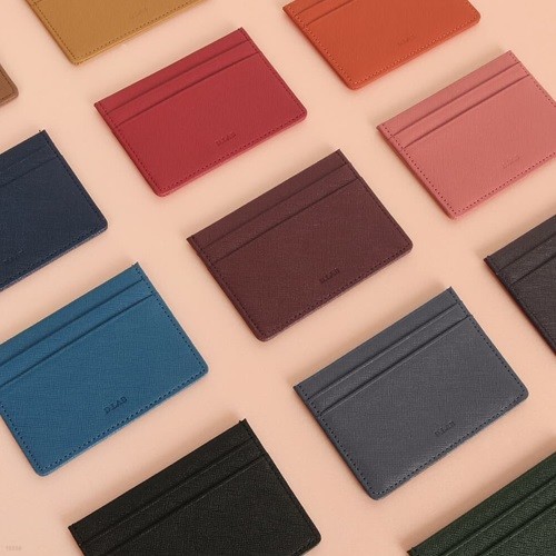D.LAB Leather simple card wallet - 13 color