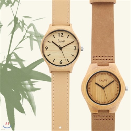 [타임위드우드] 대나무 손목시계 커플시계
