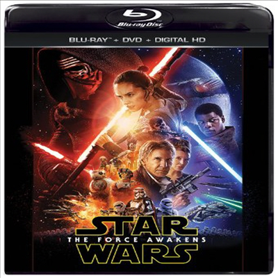 Star Wars: The Force Awakens (스타워즈: 깨어난 포스)(한글무자막)(Blu-ray + DVD + Digital HD)