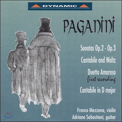 Franco Mezzena / Adriano Sebastiani 파가니니: 기타와 바이올린을 위한 소나타 (Paganini: Sonatas for Violin and Guitar Op.2, Op.3) 