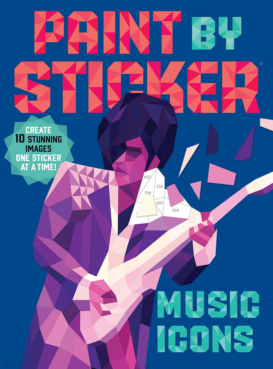 Paint by Sticker : Music Icons : 스티커로 색칠하기 : 뮤직 아이콘 (가수 / 락스타)