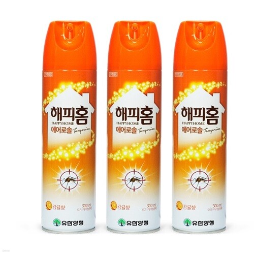 YES24 | 대한민국 대표 인터넷서점 유한양행 해피홈 에어로솔 감귤향 500ml × 3개
