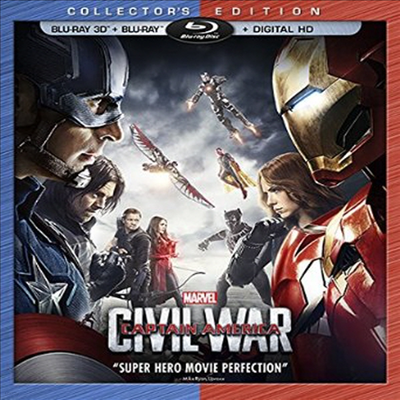 Marvels Captain America: Civil War (캡틴 아메리카: 시빌 워)(한글무자막)(Blu-ray 3D)