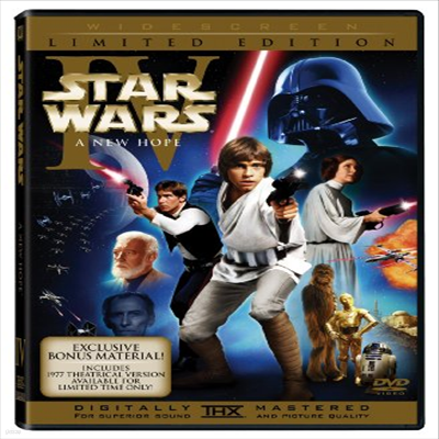 Star Wars IV: A New Hope - Limited Edition (1977) (스타워즈 4 - 새로운 희망) (지역코드1)(한글무자막)(2DVD)