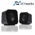 SKYWORKS ���ͺ� ����Ŀ SHOCKWAVE SW-330U (2ä�� / USB���� / �پ��� ���� ȣȯ)