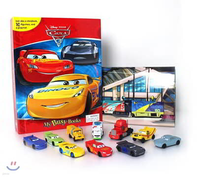 Disney Cars 3 My Busy Book 디즈니 픽사 카3 비지북 (피규어 10개)