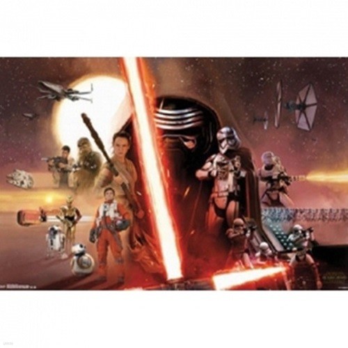 [천유] 스타워즈 스타워즈 깨어난포스 Rebel vs Empire Group 포스터 160386