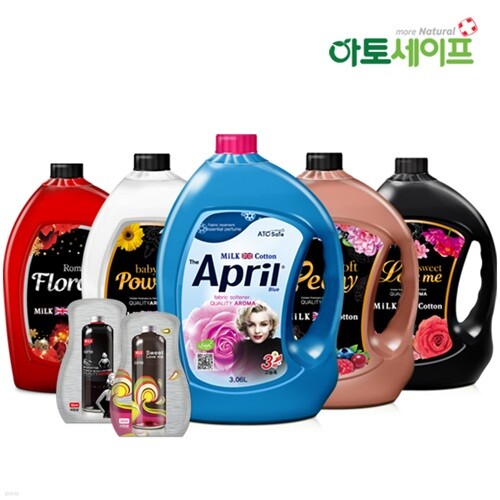 [아토세이프]에이프릴 고농축 유연제3.06L 2개+유연제100ml - YES24 [아토세이프]에이프릴 고농축 유연제3.06L 2개+유연제100ml