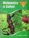 Mathematics In Context Level 3 : Student Book