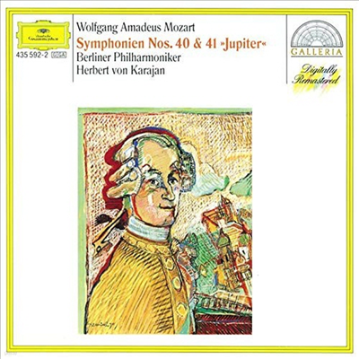 모차르트 : 교향곡 40번 G단조 작품550, 41번 C장조 작품551 `쥬피터` (Mozart : Symphonies Nos.40-41)(CD) - Herbert Von Karajan