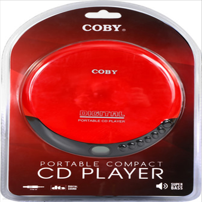 Coby - Coby Cd-190-Red Portable Compact Cd Player