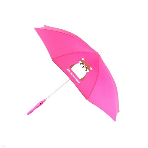 [SAFEGUARD] 세이프가드 아동용 LED 우산 너구리 분홍색