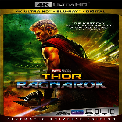 Thor: Ragnarok (토르: 라그나로크) (2017) (한글무자막)(4K Ultra HD + Blu-ray + Digital)