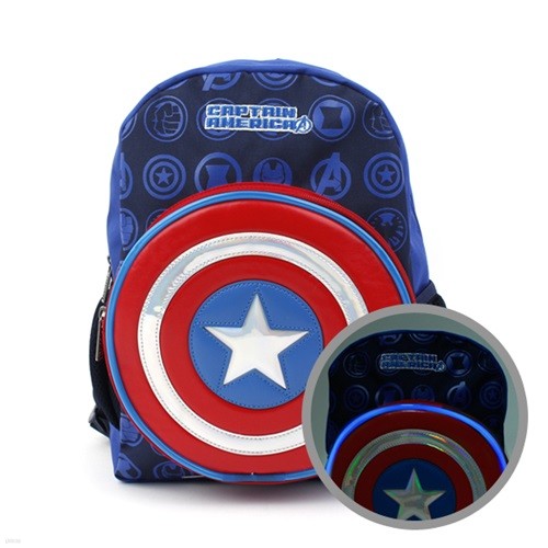 MV0273-캡틴아메리카쉴드LED백팩 백팩 소풍가방 아동가방 아동백팩 남아가방 남아백팩