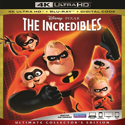 Incredibles - Ultimate Collectors Edition (인크레더블) (2004) (한글무자막)(4K Ultra HD + Blu-ray + Digital Code)
