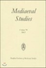 Mediaeval Studies 74 (2012)