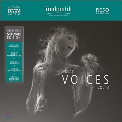 Inakustik 레이블 오디오 테스트용 보컬 사운드 3집 (Great Voices Vol.3) [2LP]
