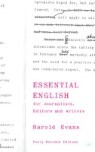 Essential English: For Journalists, Editors and Writers