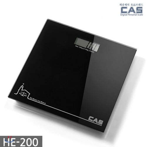 카스(CAS) 블루블랙 디지털 체중계 HE-200