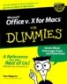 Microsoft. Office V.10 for Macs. for Dummies.                                                       