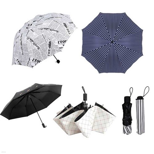 휴대용 3단 우산  우산 겸 양산 패턴우산