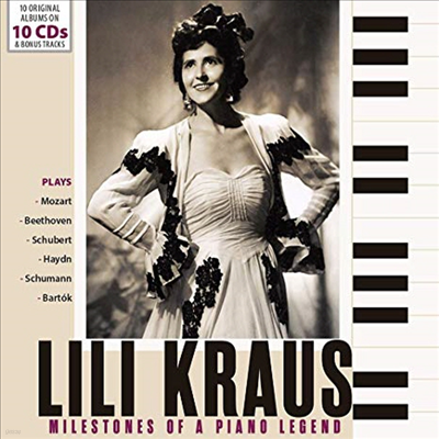 릴리 크라우스 - 위대한 피아노 전설의 유산 (Lili Kraus - Milestones Of A Piano Legend) (10CD Boxset) - Lili Kraus
