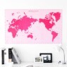 CHERRY PINK DOT WORLD MAP